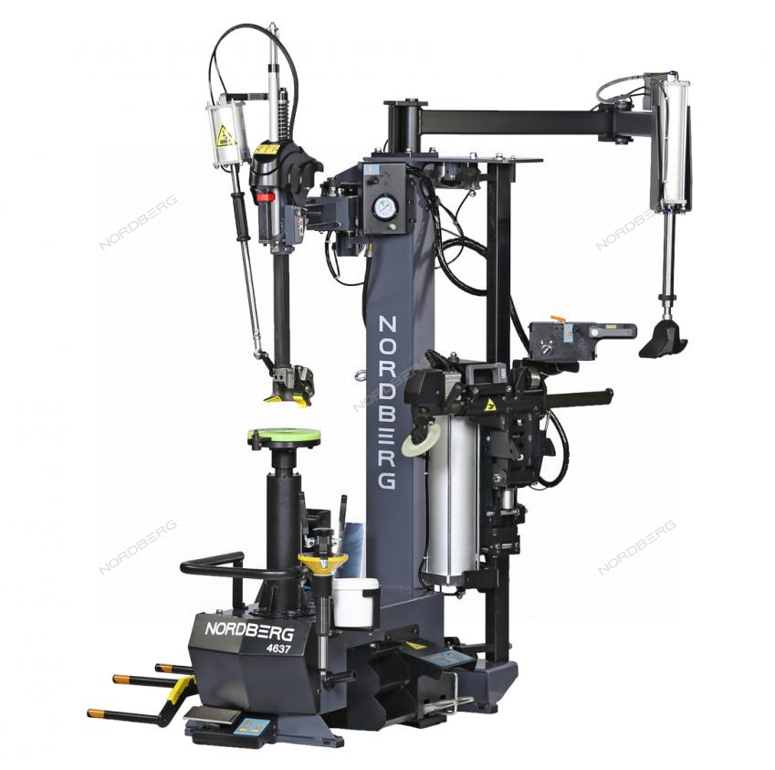 Станок шиномонтажный суперавтомат, до 30" с автоматической монтажной головкой, серый NORDBERG 4637 — Фото 1